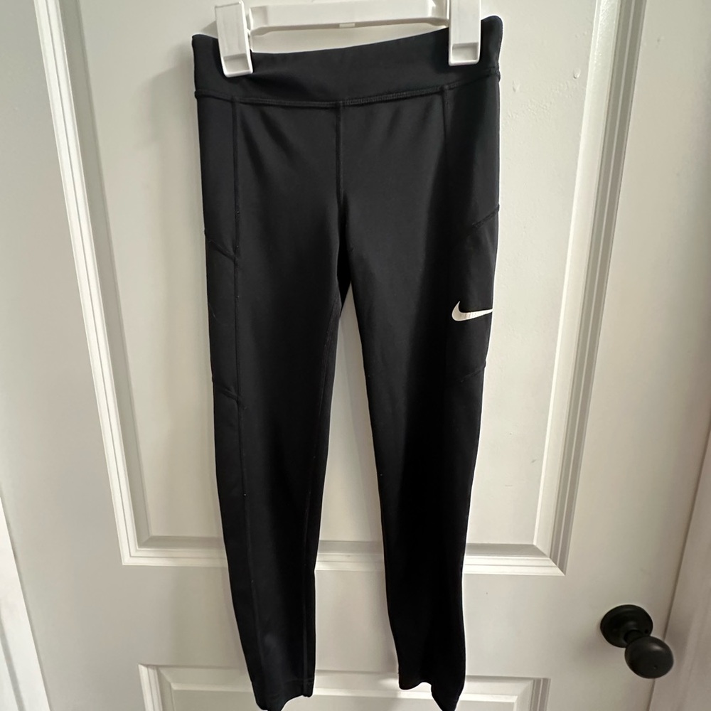 Nike, Black Leggings, Youth Mediums, Used